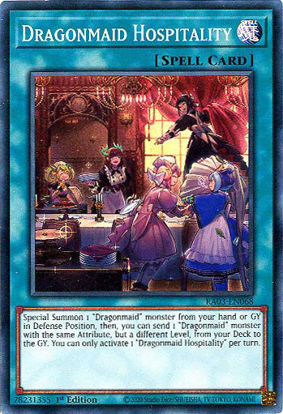 Dragonmaid Hospitality - RA03-EN068 - Super Rare 1st Edition