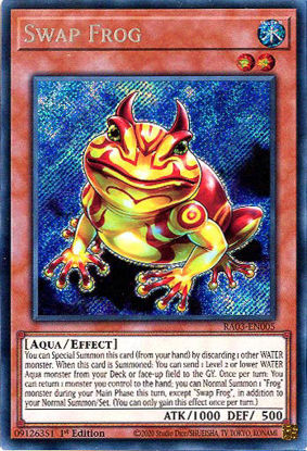 Swap Frog - RA03-EN005 - Secret Rare 1st Edition