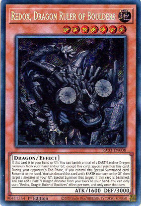 Redox, Dragon Ruler of Boulders - RA03-EN008 - Secret Rare 1st Edition