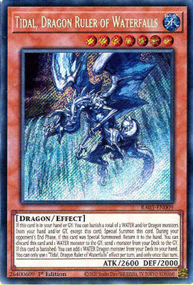 Tidal, Dragon Ruler of Waterfalls - RA03-EN009 - Secret Rare 1st Edition