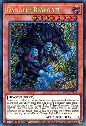 Danger! Bigfoot! - RA03-EN019 - Secret Rare 1st Edition