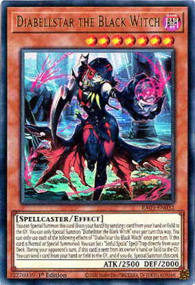 Diabellstar the Black Witch - RA03-EN032 - Ultra Rare 1st Edition