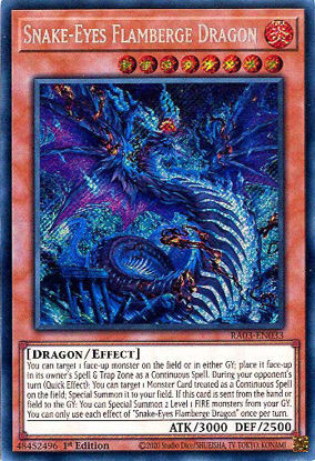 Snake-Eyes Flamberge Dragon - RA03-EN033 - Secret Rare 1st Edition