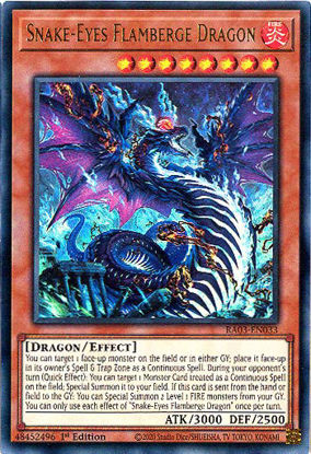 Snake-Eyes Flamberge Dragon - RA03-EN033 - Ultra Rare 1st Edition