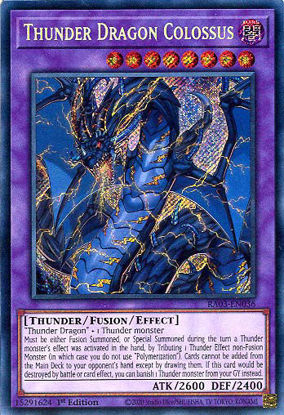 Thunder Dragon Colossus - RA03-EN036 - Secret Rare 1st Edition