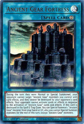 Ancient Gear Fortress - RA03-EN062 - Ultra Rare 1st Edition