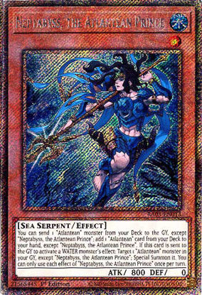 Neptabyss, the Atlantean Prince - RA03-EN013 - Platinum Secret Rare 1st Edition