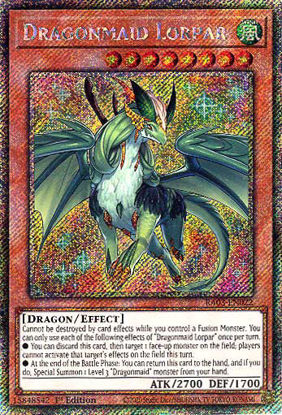 Dragonmaid Lorpar - RA03-EN022 - Platinum Secret Rare 1st Edition