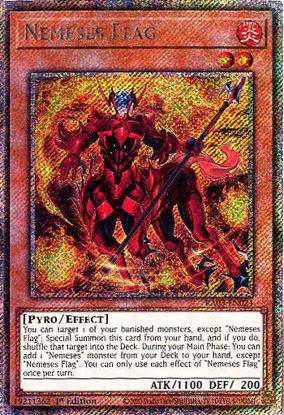 Nemeses Flag - RA03-EN024 - Platinum Secret Rare 1st Edition