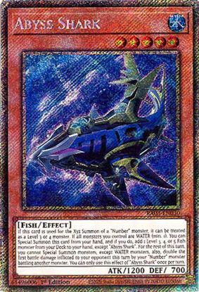 Abyss Shark - RA03-EN030 - Platinum Secret Rare 1st Edition