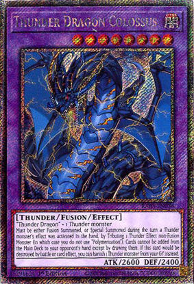 Thunder Dragon Colossus - RA03-EN036 - Platinum Secret Rare 1st Edition