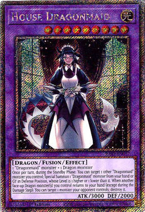 House Dragonmaid - RA03-EN037 - Platinum Secret Rare 1st Edition