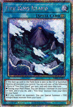 Fire King Island - RA03-EN059 - Platinum Secret Rare 1st Edition