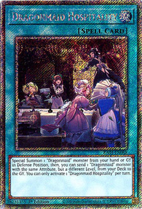 Dragonmaid Hospitality - RA03-EN068 - Platinum Secret Rare 1st Edition