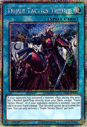 Triple Tactics Thrust - RA03-EN072 - Platinum Secret Rare 1st Edition