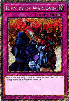 Rivalry of Warlords - RA03-EN075 - Platinum Secret Rare 1st Edition