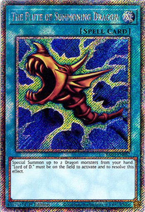 The Flute of Summoning Dragon - RA03-EN087 - Platinum Secret Rare 1st Edition