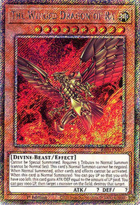 The Winged Dragon of Ra - RA03-EN137 - Platinum Secret Rare 1st Edition