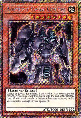 Ancient Gear Golem - RA03-EN151 - Platinum Secret Rare 1st Edition