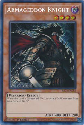 Armageddon Knight - RA03-EN002 - Ultimate Rare 1st Edition