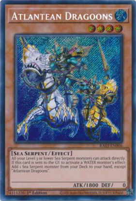 Atlantean Dragoons - RA03-EN006 - Quarter Century Secret Rare 1st Edition