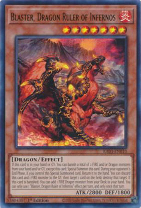 Blaster, Dragon Ruler of Infernos - RA03-EN010 - Ultimate Rare 1st Edition