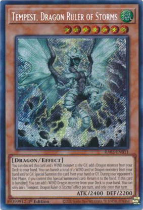 Tempest, Dragon Ruler of Storms - RA03-EN011 - Quarter Century Secret Rare 1st Edition