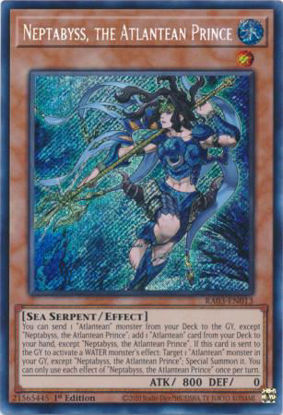 Neptabyss, the Atlantean Prince - RA03-EN013 - Ultimate Rare 1st Edition