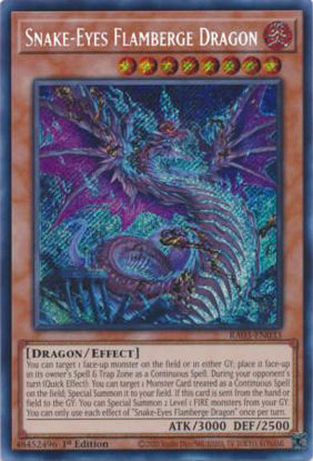 Snake-Eyes Flamberge Dragon - RA03-EN033 - Ultimate Rare 1st Edition