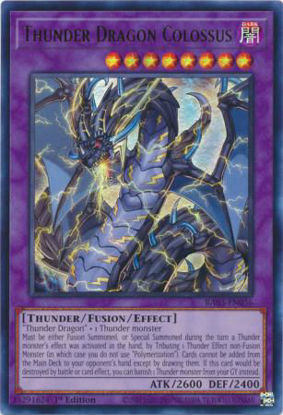 Thunder Dragon Colossus - RA03-EN036 - Quarter Century Secret Rare 1st Edition