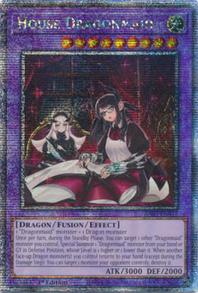 House Dragonmaid - RA03-EN037 - Quarter Century Secret Rare 1st Edition