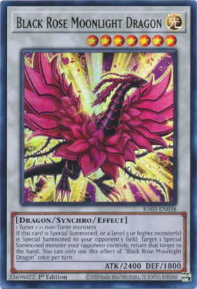 Black Rose Moonlight Dragon - RA03-EN038 - Quarter Century Secret Rare 1st Edition