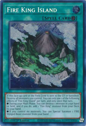 Fire King Island - RA03-EN059 - Quarter Century Secret Rare 1st Edition