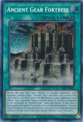 Ancient Gear Fortress - RA03-EN062 - Quarter Century Secret Rare 1st Edition