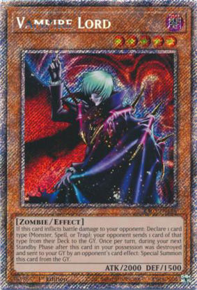 Vampire Lord - RA03-EN128 - Quarter Century Secret Rare 1st Edition