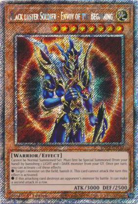 Black Luster Soldier - Envoy of the Beginning - RA03-EN132 - Quarter Century Secret Rare 1st Edition