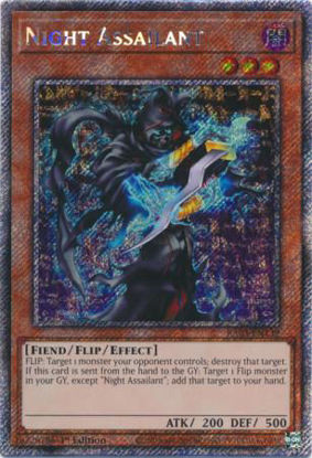 Night Assailant - RA03-EN139 - Quarter Century Secret Rare 1st Edition