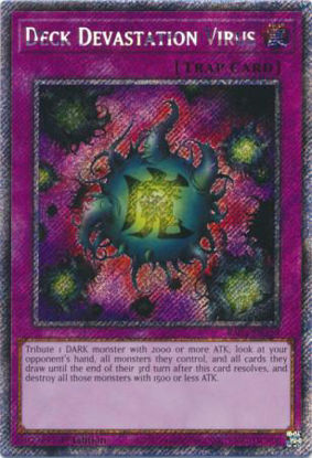 Deck Devastation Virus - RA03-EN150 - Quarter Century Secret Rare 1st Edition