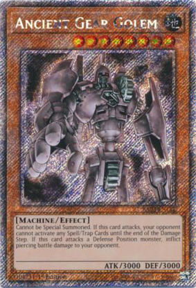 Ancient Gear Golem - RA03-EN151 - Quarter Century Secret Rare 1st Edition