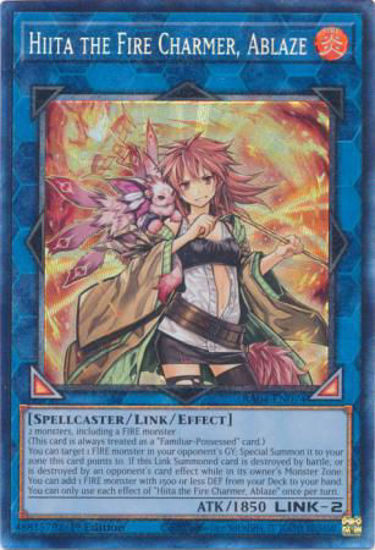 Hiita the Fire Charmer, Ablaze - RA04-EN074-CR - (V.6 - Collector's Rare) 1st Edition
