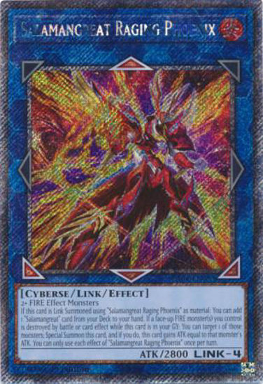 Salamangreat Raging Phoenix - RA04-EN083-QCR - (V.5 - Quarter Century Secret Rare) 1st Edition