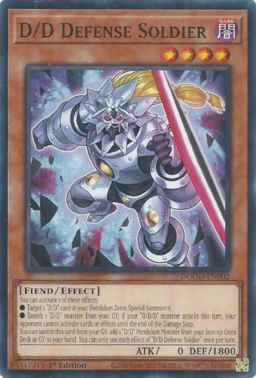 D/D Defense Soldier - DOOD-EN002 - Common 1st Edition