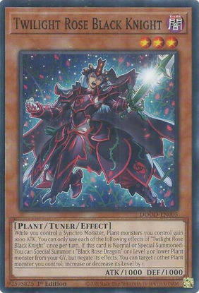 Twilight Rose Black Knight - DOOD-EN005 - Common 1st Edition