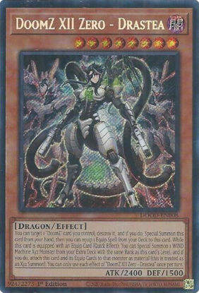 DoomZ XII Zero - Drastea - DOOD-EN008 - Secret Rare 1st Edition
