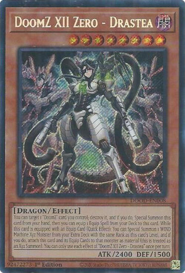DoomZ XII Zero - Drastea - DOOD-EN008 - Secret Rare 1st Edition