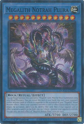 Megalith Notrah Plura - DOOD-EN034 - Super Rare 1st Edition