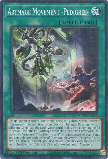 Artmage Movement -Pedigree- - DOOD-EN060 - Common 1st Edition