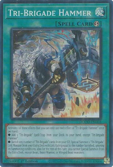 Tri-Brigade Hammer - DOOD-EN068 - Super Rare 1st Edition