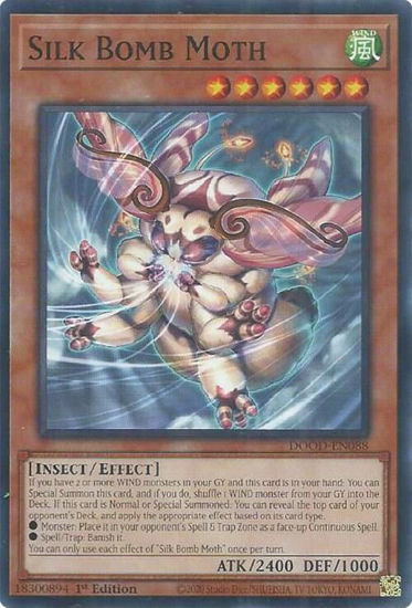 Silk Bomb Moth - DOOD-EN088 - Common 1st Edition