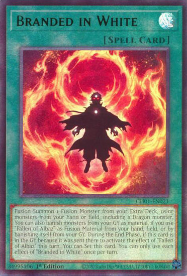 Branded in White - CH01-EN021 - Ultra Rare 1st Edition